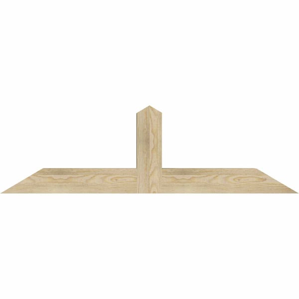 Ekena Millwork Portland Rough Sawn Timber Gable Bracket, Douglas Fir, 48"W x 14"H x 4"D x 4"F, 7/12 Pitch GBW048X14X0404POR00RDF - main